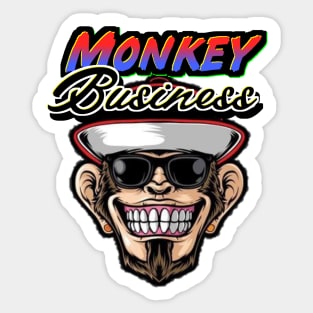 Monkey Business Sticker